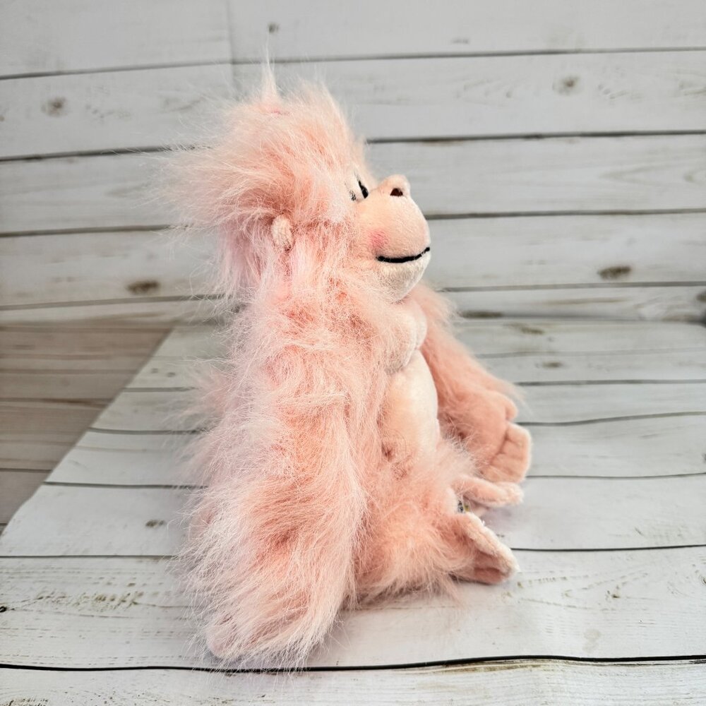 Vintage Ganz Glamorous‎ Gorilla Pink Plush 9" Stuffed Animal Toy No Code - Picture 3 of 7